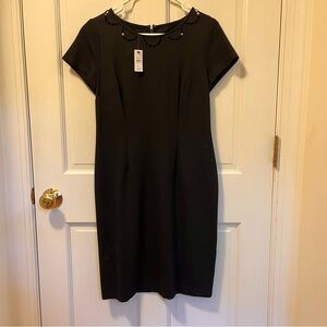 Little Black Dress! Fitted Talbots 4P with cutout neckline, NWT